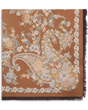 Gerard Darel Siloe Silk Scarf - Brown