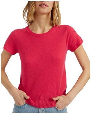 Chinti & Parker Air Pure Cashmere T-Shirt - Red