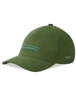 ZEGNA Oasi Lino Baseball Cap - Green