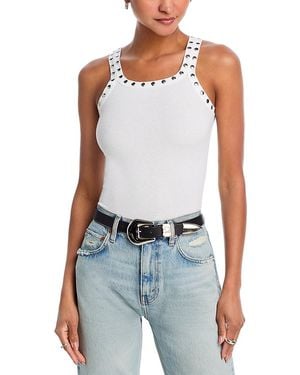 RE/DONE Studded Ribbed Tank - Blue