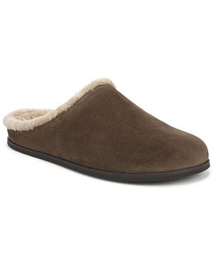 Vince Leo Faux Shearling Lined Mules - Brown