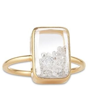Moritz Glik 18K Diamond Petite Shaker Ring - White