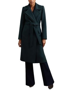 Reiss Petite Odette Mid Length Belted Coat - Black