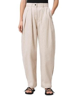 AllSaints Becca Camouflage Barrel Leg Pants - Natural