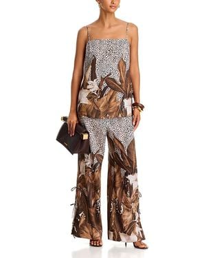 Kobi Halperin Orla Printed Wide Leg Pants - White