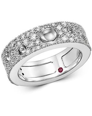Roberto Coin 18K Pois Moi Luna Diamond Ring - White