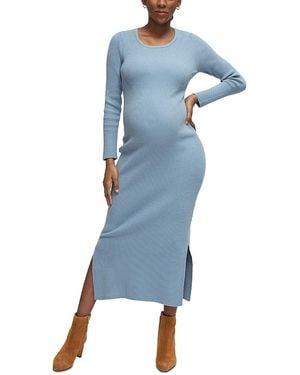 Ingrid & Isabel Sweater Maternity Dress - Blue