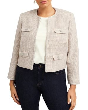 Hobbs Oriana Tweed Jacket - White
