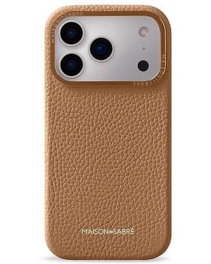 Maison De Sabre Leather Phone Case (Iphone 18 Pro Max) - Brown