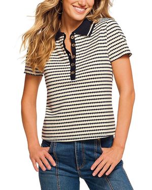 Ramy Brook Simone Polo Top - White