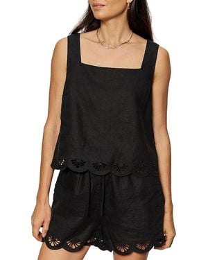 Sanctuary Almost There Linen Top - Black
