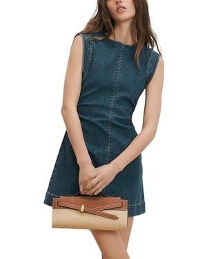 Veronica Beard Imara Mini Dress - Blue