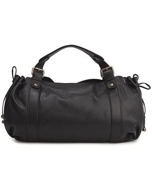 Gerard Darel 24 Leather Handbag - Black