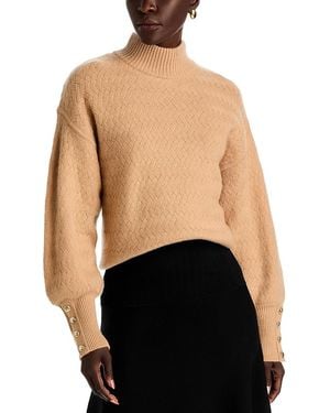 Tahari The Trisha Cashmere Turtleneck Sweater - Black