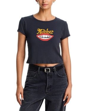 Mother The Itty Bitty Ringer Tee - Blue