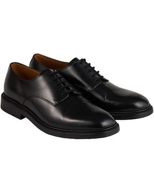 Sandro Patent Leather Derby Shoes - Black