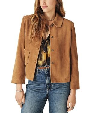 Ba&sh Milas Leather Jacket - Blue