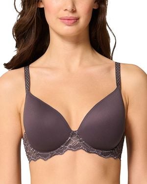 Simone Perele Caresse 3D Plunge Lace Underwire Bra - Black
