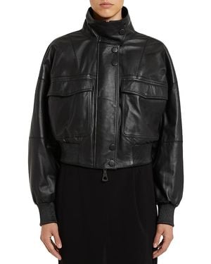 Marella Obsessed Leather Jacket - Black