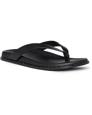 PAIGE Zadie Flat Sandals - Black