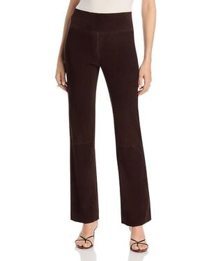 Kobi Halperin Madi Low Rise Leather Pants - Brown