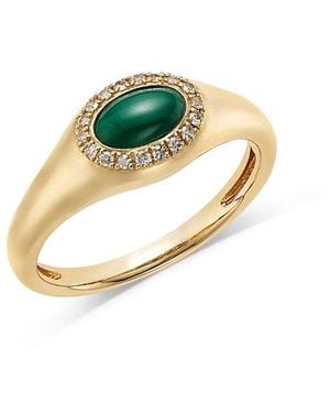 Bloomingdale's Fine Collection Gemstone & Diamond Pinky Ring - Metallic