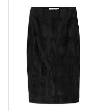 Rohe Plisse Satin Skirt - Black