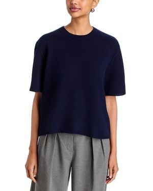 Majestic Filatures Merino Wool Crewneck Tee - Blue