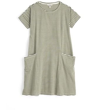 Seasalt Cornwall Mill Pool Short Sleeve Swing Dress - Natural
