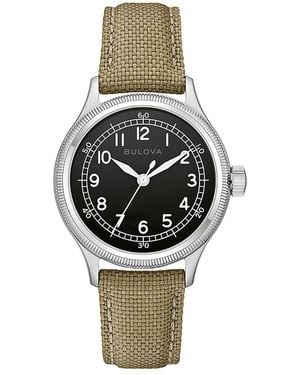 Bulova Military A11 Jimmy Automatic Watch, 37Mm - Metallic