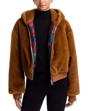 Essentiel Antwerp Kico Faux Fur Jacket - Brown