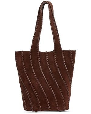 Jonathan Simkhai Tallia Suede Tote - Brown