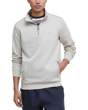 Barbour Lambeth Interlock Quarter-Zip Sweatshirt - Gray