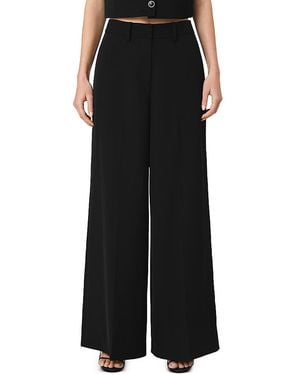 French Connection Harry High-waist Wide-leg Pants - Black