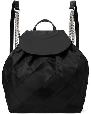 Tory Burch Fleming Nylon Backpack - Black