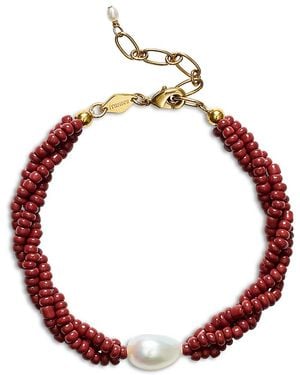 Anni Lu Rodeo Cultured Freshwater Pearl Charm & Beaded Torsade Necklace, 15.74-18.11
