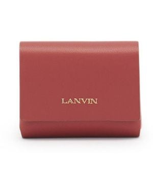Lanvin Signature Leather Case For Airpods Pro - Red