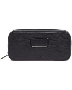 Tumi Nassau Slg Leather Embossed Travel Watch Case - Black