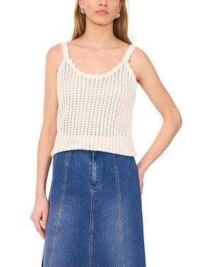 1.STATE Pointelle Tank Top - Blue