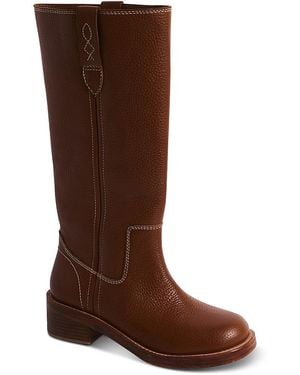 Free People Blaze Block Heel Boots - Brown