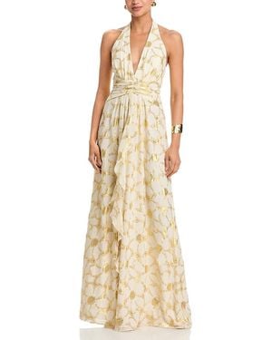 Ramy Brook Daisy Stephanie Halter Gown - Metallic