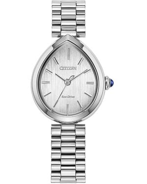 Citizen Eco-Drive Classic Rainell Watch, 26Mm X 31Mm - White