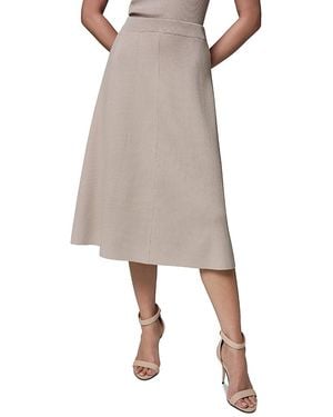 Donna Karan Midi Sweater Skirt - Natural