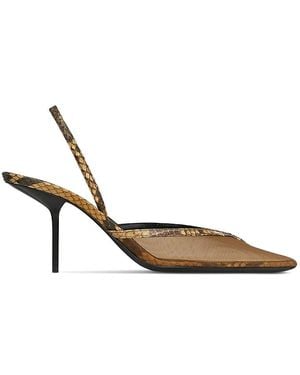 Saint Laurent Folie Slingback Pumps - Multicolor