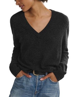 Jenni Kayne Flynn Cashmere V Neck Sweater - Black