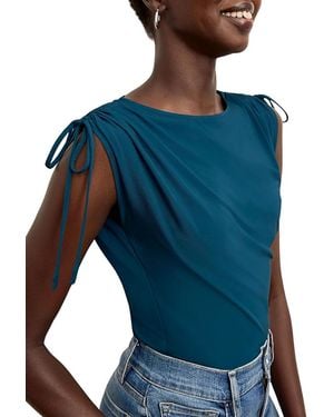 M.M.LaFleur M. M.Lafleur Dotty Light Jersey Top - Blue
