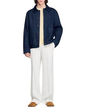 Sandro Denim Worker Jacket - Blue