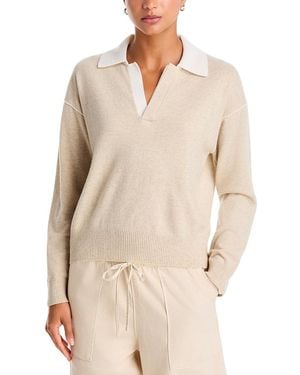 Rag & Bone Nyla Cashmere Polo Sweater - Natural