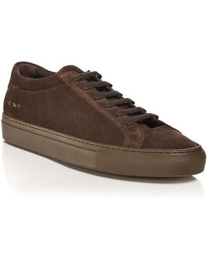Common Projects Achilles Premium Suede Sneakers - Brown