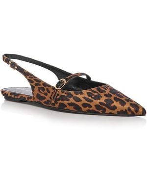 Stuart Weitzman Emilia Mary Jane Flats - Brown